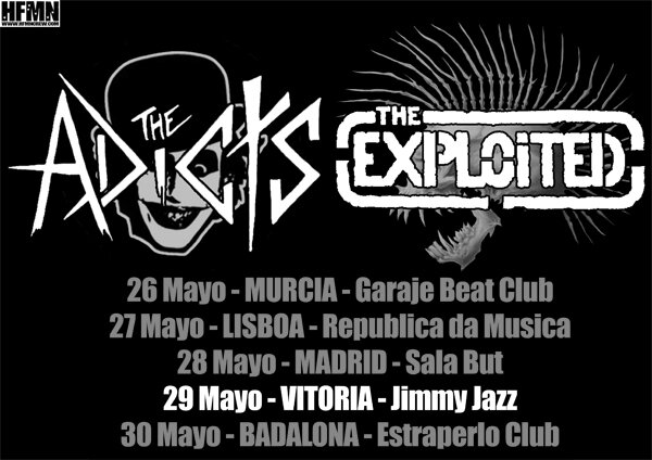 29 MAYO, THE ADICTS, THE EXPLOITED